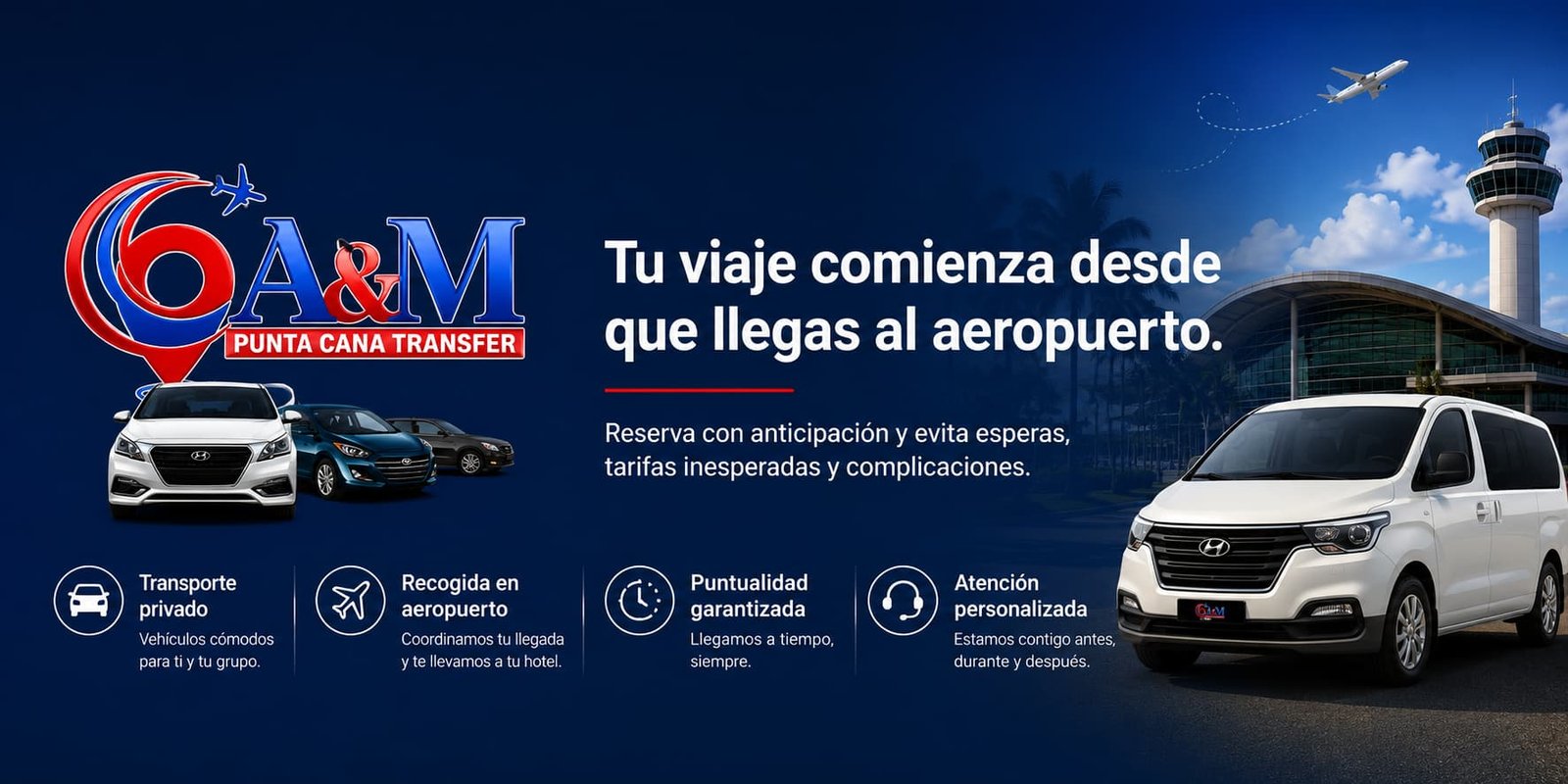 Transporte privado y recogida en aeropuerto en Punta Cana